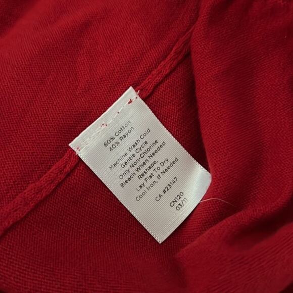 TALBOTS COTTON BLEND CAP SLEEVE TEE SIZE L - Picture 4 of 5